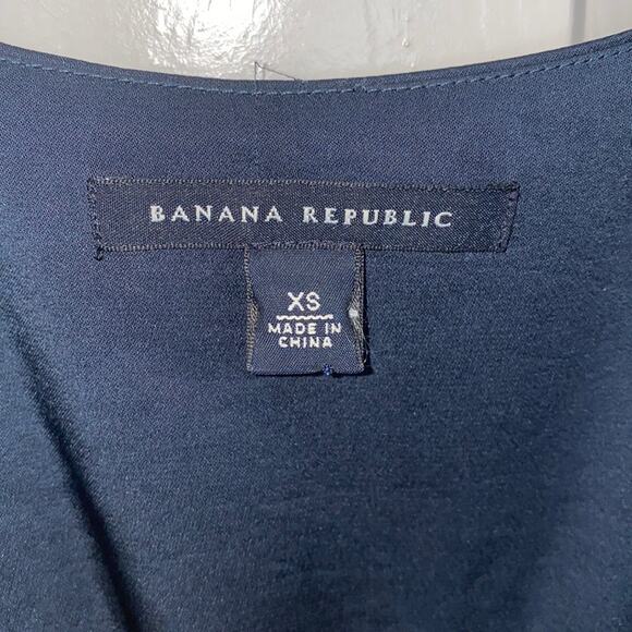 Banana Republic Swingy Sleeveless Shift Dress w/ Halter Cut Out Back Sz XS - Picture 2 of 8